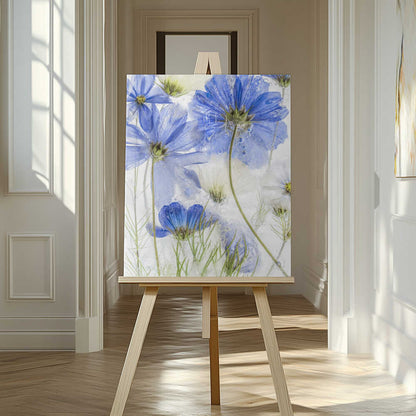 Cosmos blue Canvas Print Wall Art 1X1385163 - ART FEVER - Art Fever