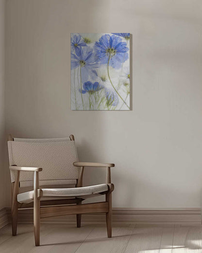 Cosmos blue Canvas Print Wall Art 1X1385163 - ART FEVER - Art Fever