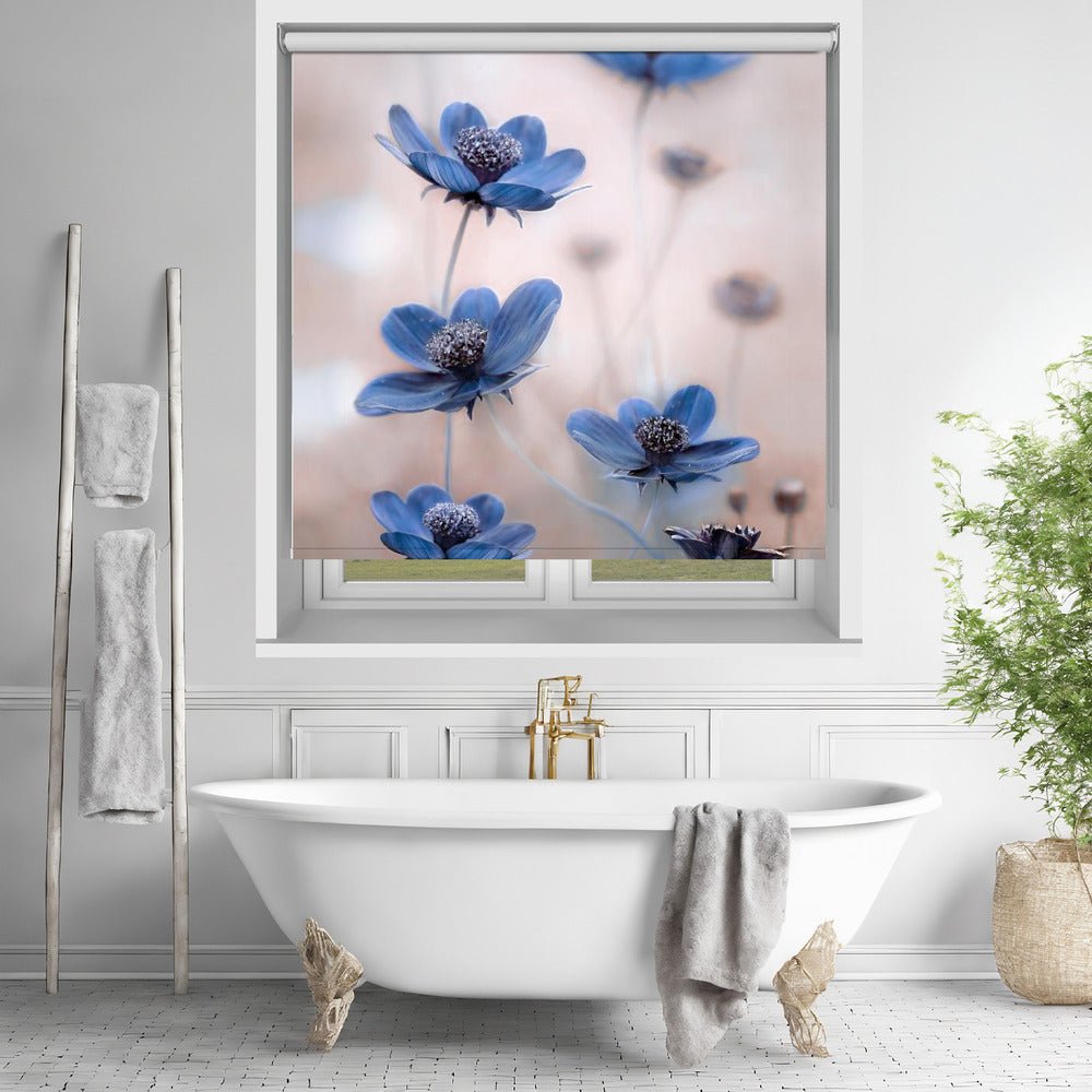 Cosmos blue Printed Picture Photo Roller Blind - 1X861441 - Art Fever - Art Fever