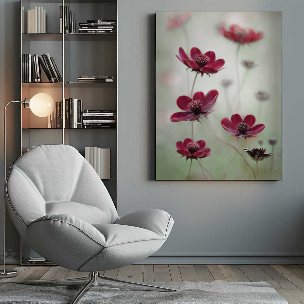 Cosmos sway Canvas Print Wall Art 1X48346 - ART FEVER - Art Fever
