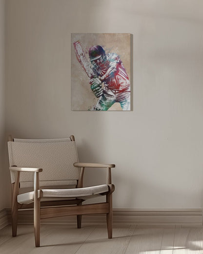 Cricket sport art Canvas Print Wall Art 1X2837994 - ART FEVER - Art Fever