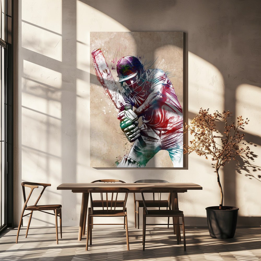 Cricket sport art Canvas Print Wall Art 1X2837994 - ART FEVER - Art Fever