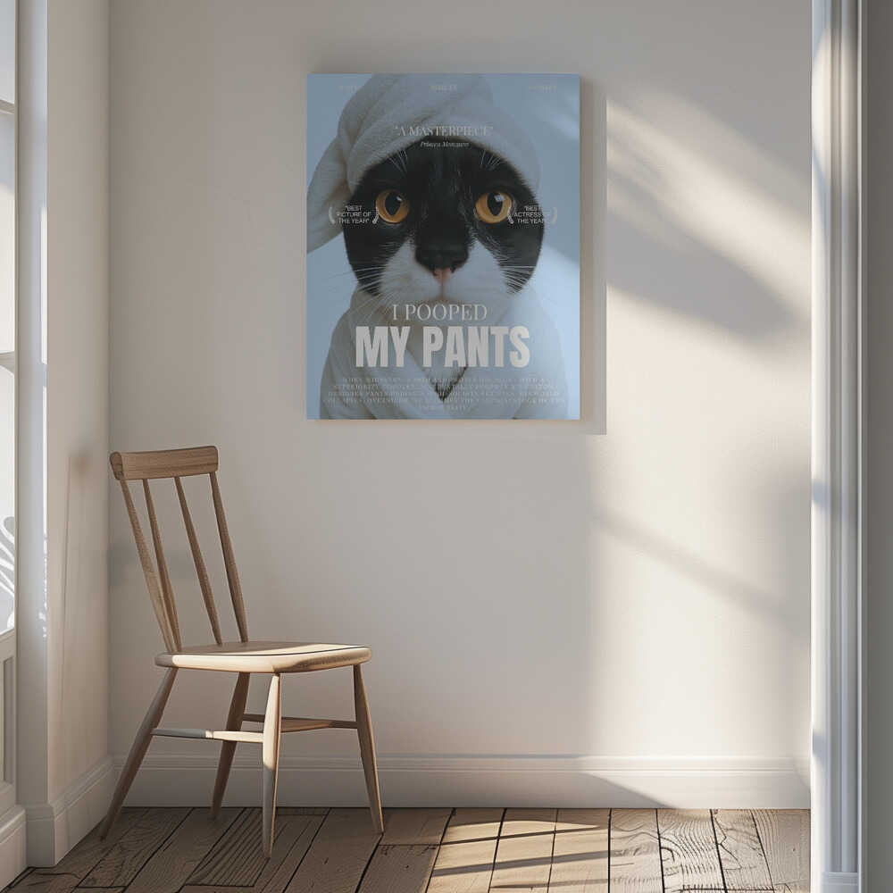 Cute Cat Movie Poster Canvas Print Wall Art 1X3213396 - ART FEVER - Art Fever