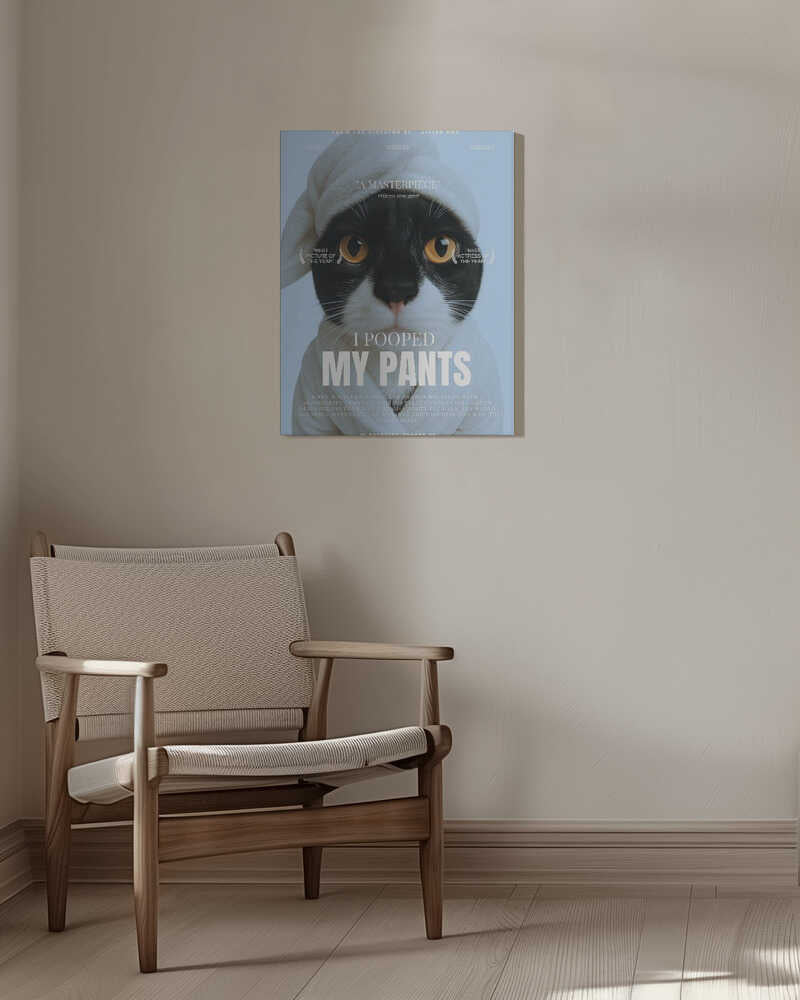 Cute Cat Movie Poster Canvas Print Wall Art 1X3213396 - ART FEVER - Art Fever