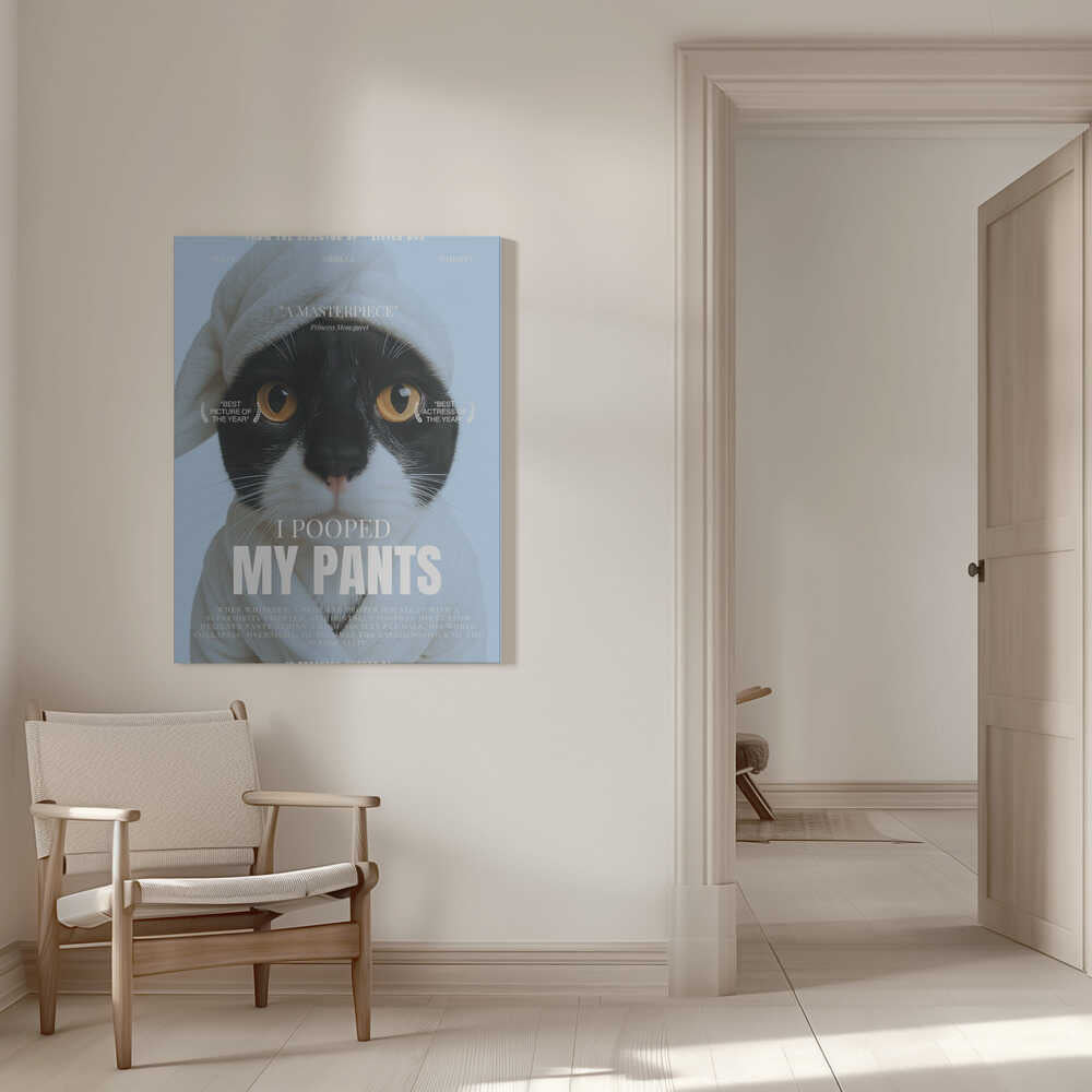 Cute Cat Movie Poster Canvas Print Wall Art 1X3213396 - ART FEVER - Art Fever