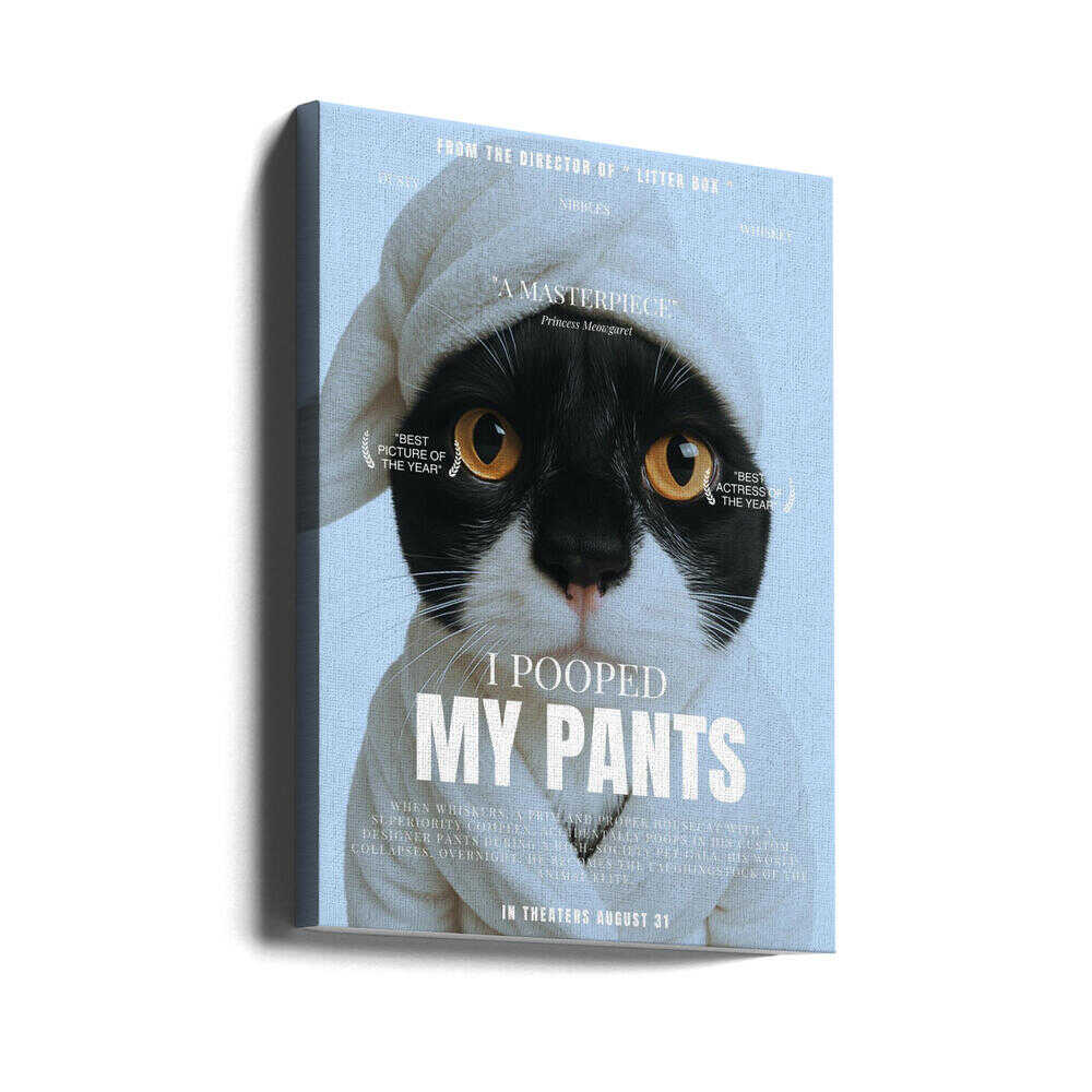 Cute Cat Movie Poster Canvas Print Wall Art 1X3213396 - ART FEVER - Art Fever