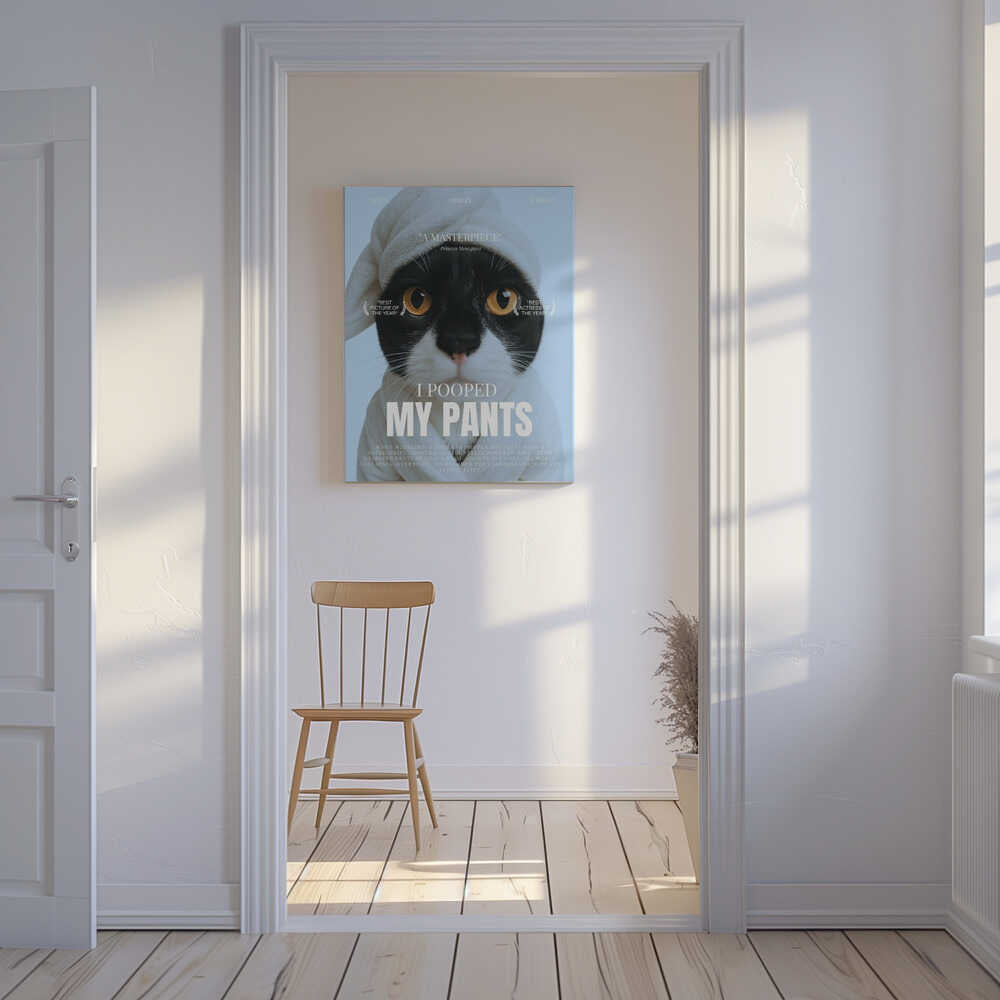 Cute Cat Movie Poster Canvas Print Wall Art 1X3213396 - ART FEVER - Art Fever