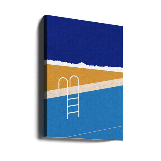 Desert Pool Canvas Print Wall Art 1X2530543 - ART FEVER - Art Fever