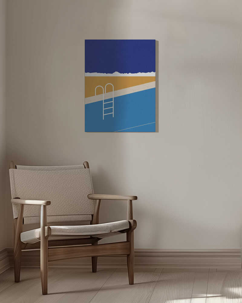 Desert Pool Canvas Print Wall Art 1X2530543 - ART FEVER - Art Fever