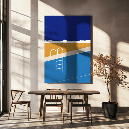 Desert Pool Canvas Print Wall Art 1X2530543 - ART FEVER - Art Fever