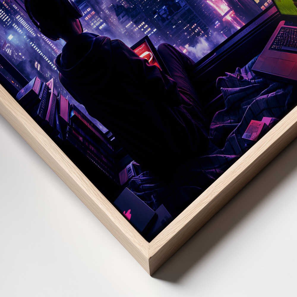 Digital Gaming Room Fantasy City Canvas Print Wall Art 1X2925598 - ART FEVER - Art Fever