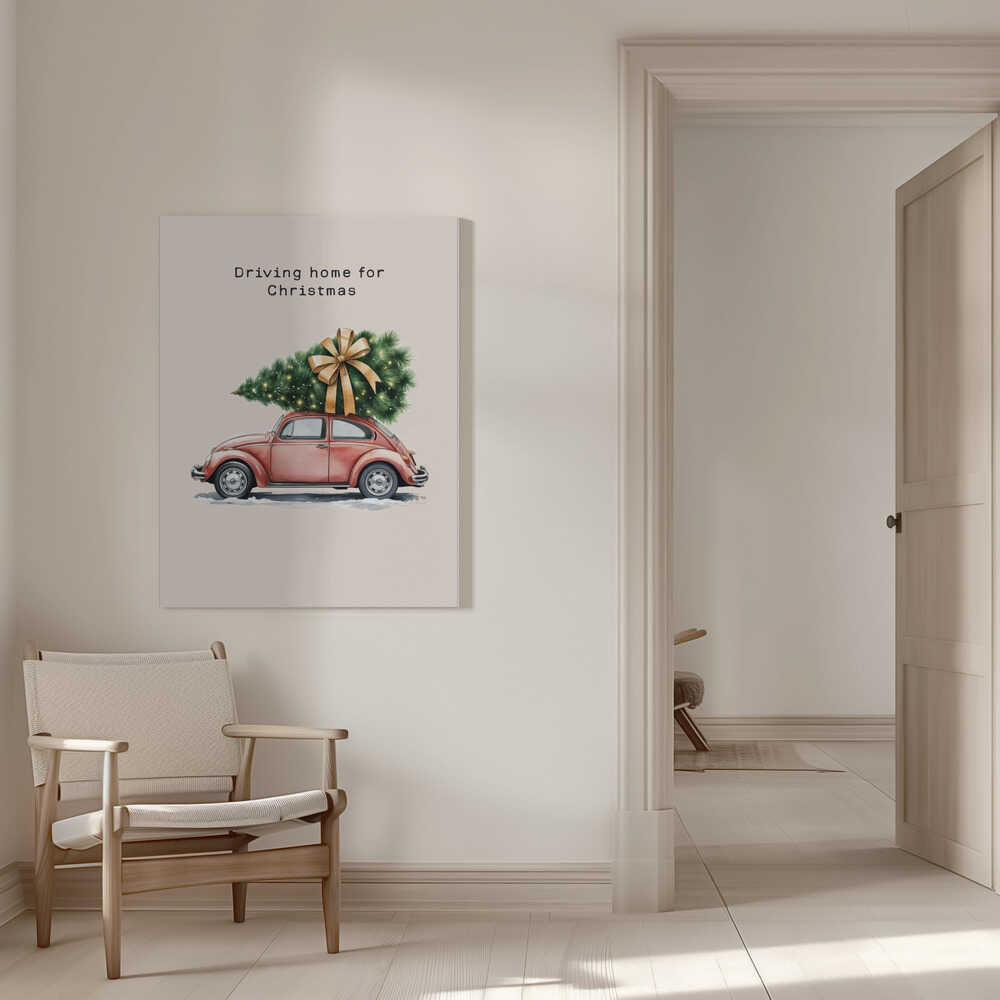 Driving Home for Christmas Canvas Print Wall Art 1X3231065 - ART FEVER - Art Fever
