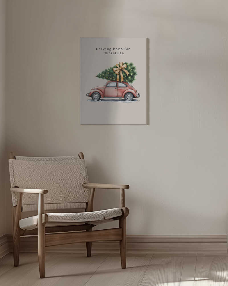 Driving Home for Christmas Canvas Print Wall Art 1X3231065 - ART FEVER - Art Fever