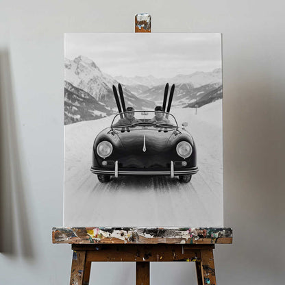 Driving In the Alps Canvas Print Wall Art 1X3432449 - ART FEVER - Art Fever