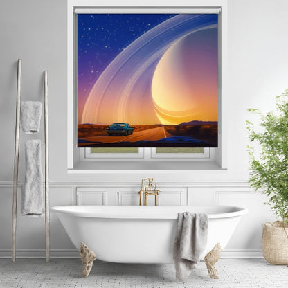 Driving to Saturn Printed Picture Photo Roller Blind - 1X2998776 - Art Fever - Art Fever