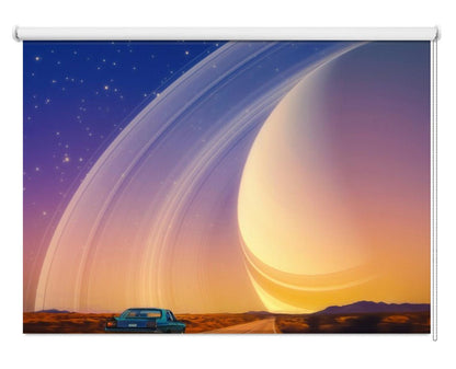 Driving to Saturn Printed Picture Photo Roller Blind - 1X2998776 - Art Fever - Art Fever