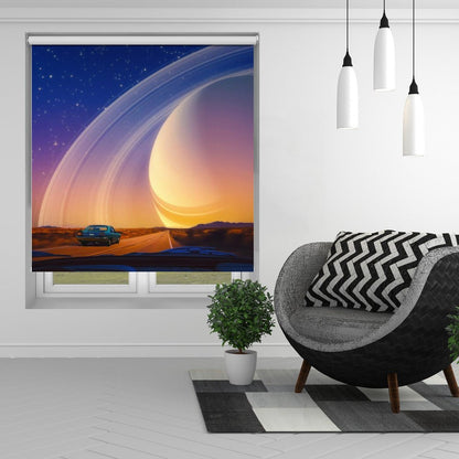 Driving to Saturn Printed Picture Photo Roller Blind - 1X2998776 - Art Fever - Art Fever