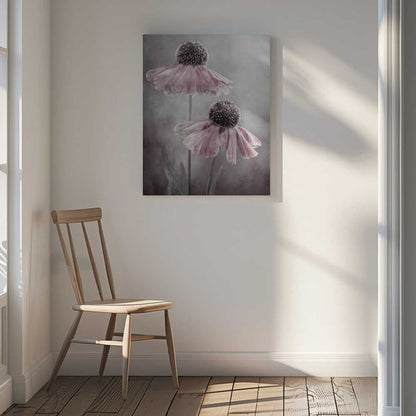 Duet Helenium Floral Canvas Print Wall Art 1X1532222 - ART FEVER - Art Fever
