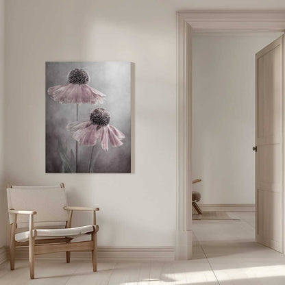 Duet Helenium Floral Canvas Print Wall Art 1X1532222 - ART FEVER - Art Fever