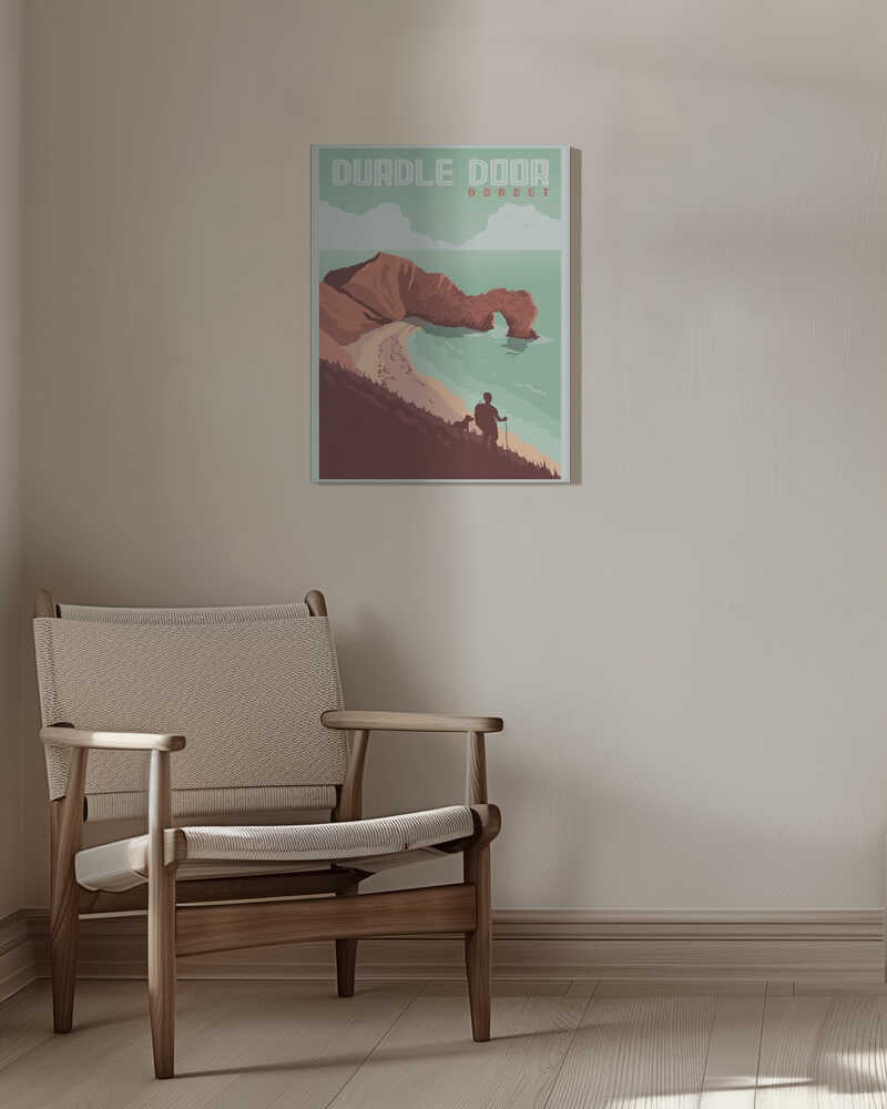 Durdle Door Dorset Travel Print Canvas Print Wall Art 1X2666092 - ART FEVER - Art Fever
