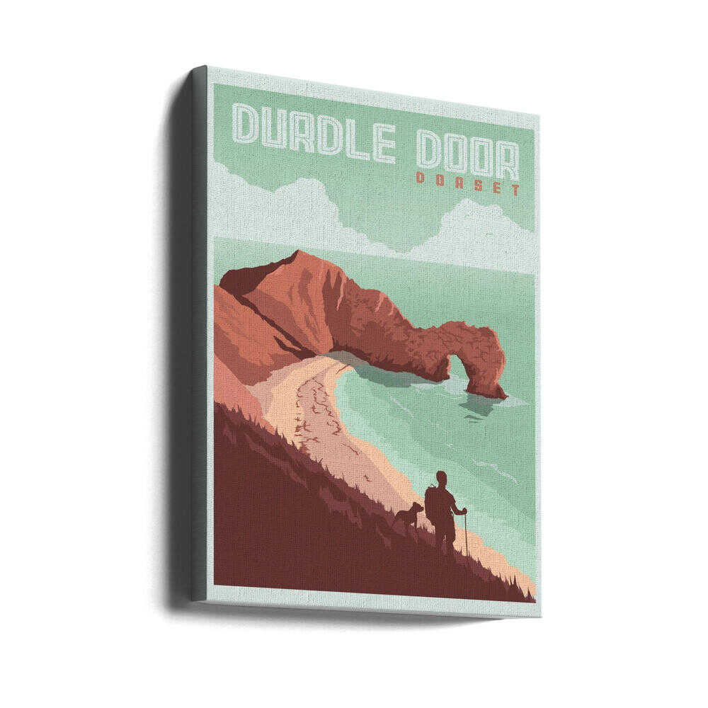 Durdle Door Dorset Travel Print Canvas Print Wall Art 1X2666092 - ART FEVER - Art Fever