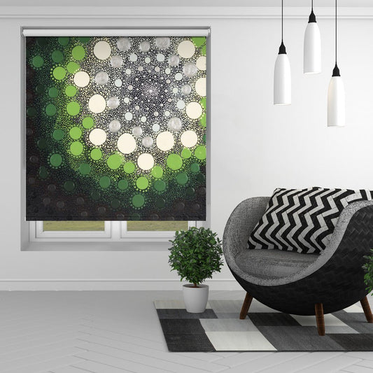 Earthtone No. 1 Circle Abstract Art Printed Picture Photo Roller Blind - 1X2558596 - Art Fever - Art Fever