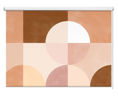 Earthy Abstract Shapes Printed Roller Blind-2861717 - Art Fever - Art Fever