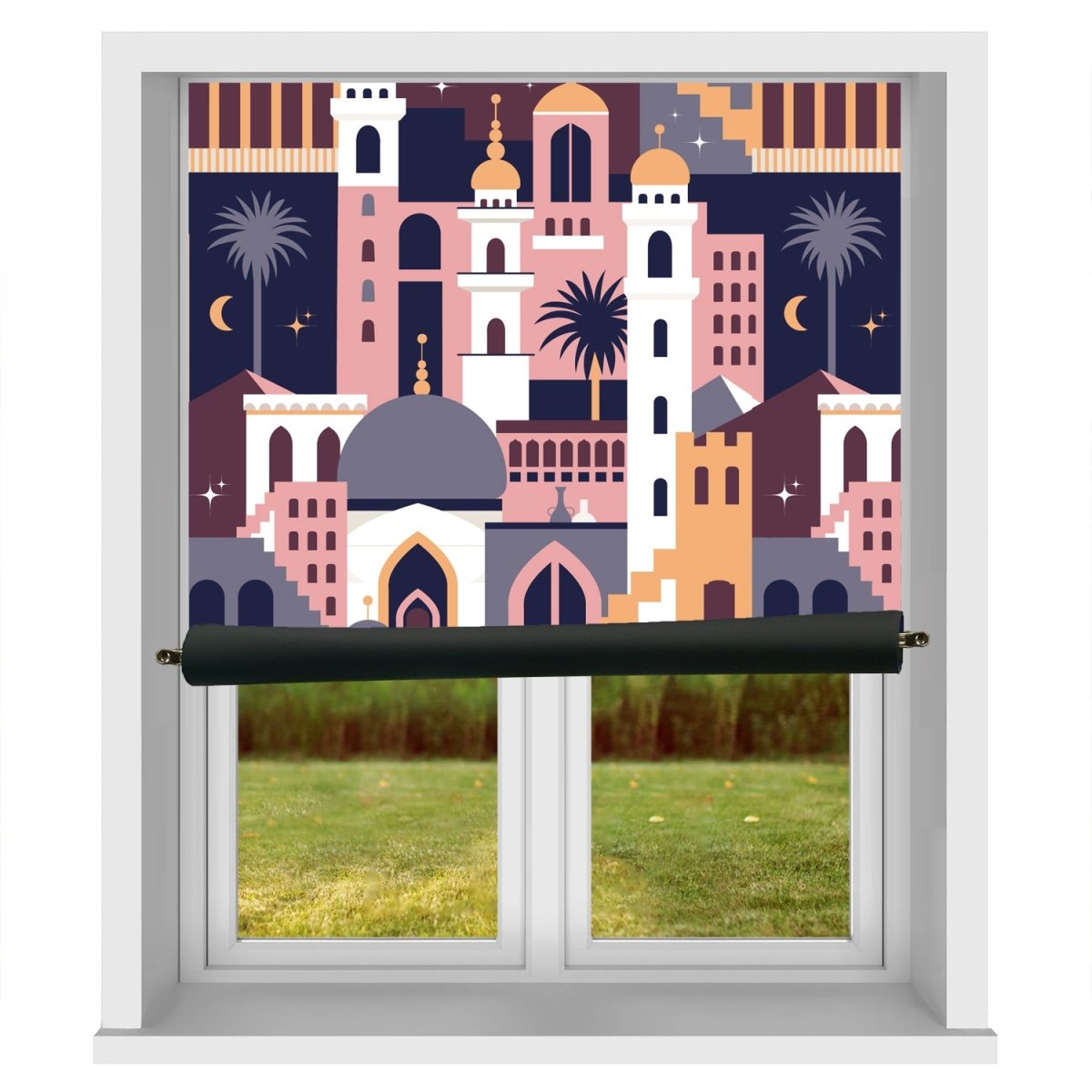 EasyBlock Magnetic Blackout Blind Arabic Cityscape Repeat Pattern - EB31 - Art Fever - Art Fever