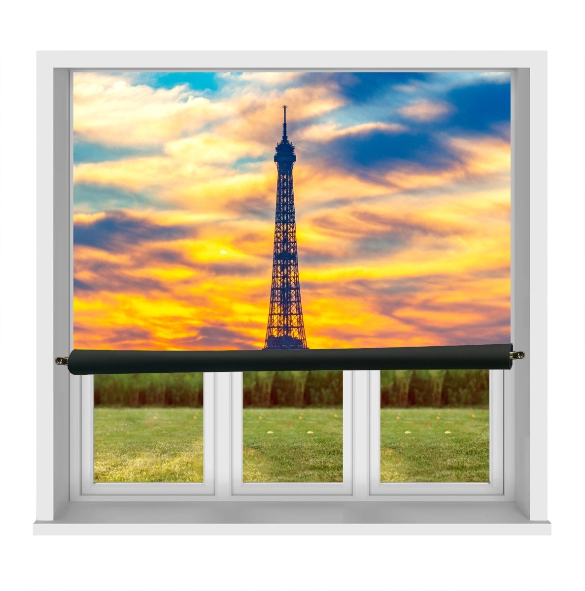 EasyBlock Magnetic Blackout Blind Paris Eiffel Tower at Sunset Scene - EB52 - Art Fever - Art Fever