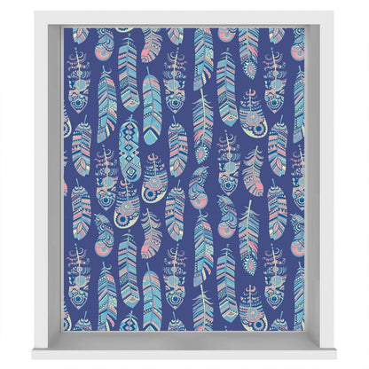 EasyBlock Magnetic Blackout Blind Tribal Feathers Pattern - EB26 - Art Fever - Art Fever