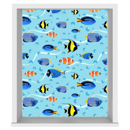 EasyBlock Magnetic Blackout Blind Tropical Fish Repeat Pattern - EB28 - Art Fever - Art Fever