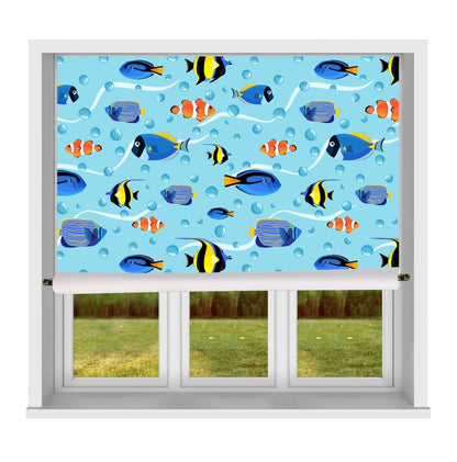 EasyBlock Magnetic Blackout Blind Tropical Fish Repeat Pattern - EB28 - Art Fever - Art Fever