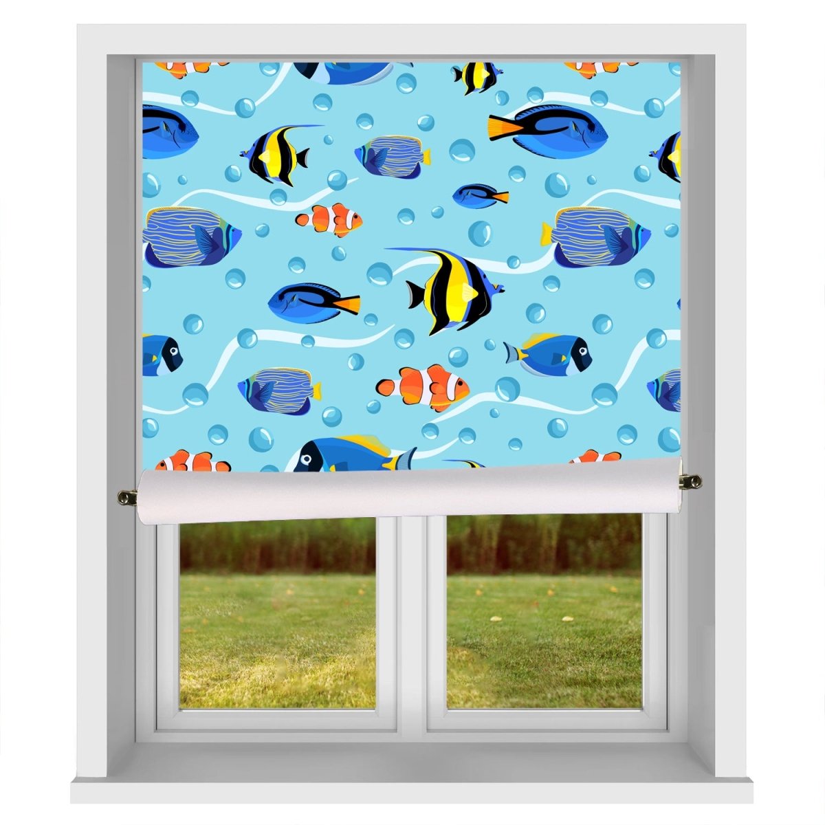 EasyBlock Magnetic Blackout Blind Tropical Fish Repeat Pattern - EB28 - Art Fever - Art Fever