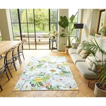 Eco - Washable Multicolour Rug Floral Design - The Rugs - Art Fever