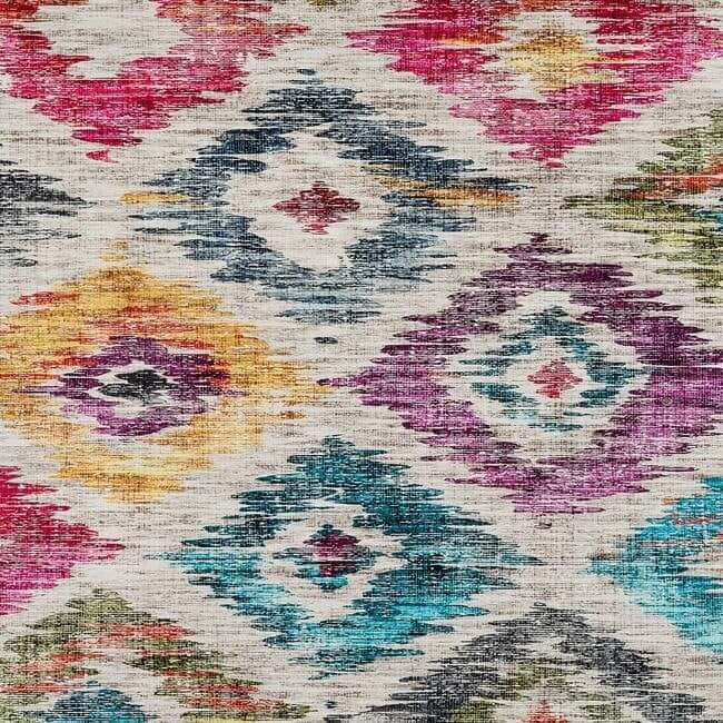 Eco - Washable Multicolour Rug Moroccan Design - The Rugs - Art Fever