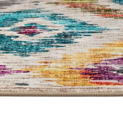 Eco - Washable Multicolour Rug Moroccan Design - The Rugs - Art Fever