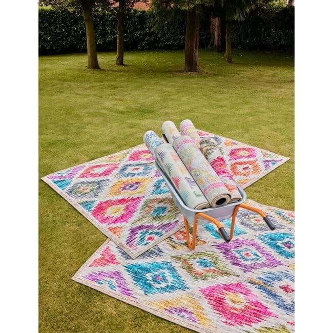 Eco - Washable Multicolour Rug Moroccan Design - The Rugs - Art Fever