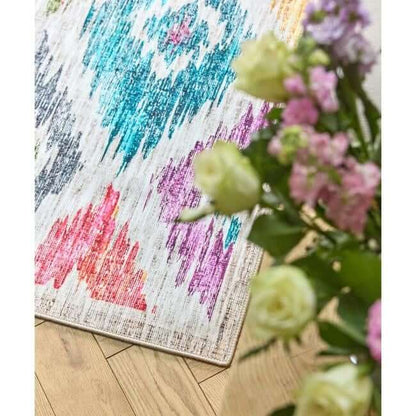 Eco - Washable Multicolour Rug Moroccan Design - The Rugs - Art Fever