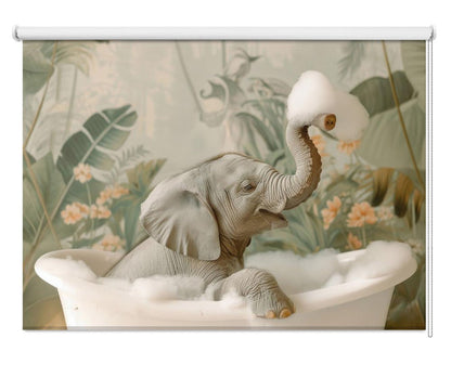 Elephant Bubble Bliss Printed Picture Photo Roller Blind - 1X3062950 - Art Fever - Art Fever