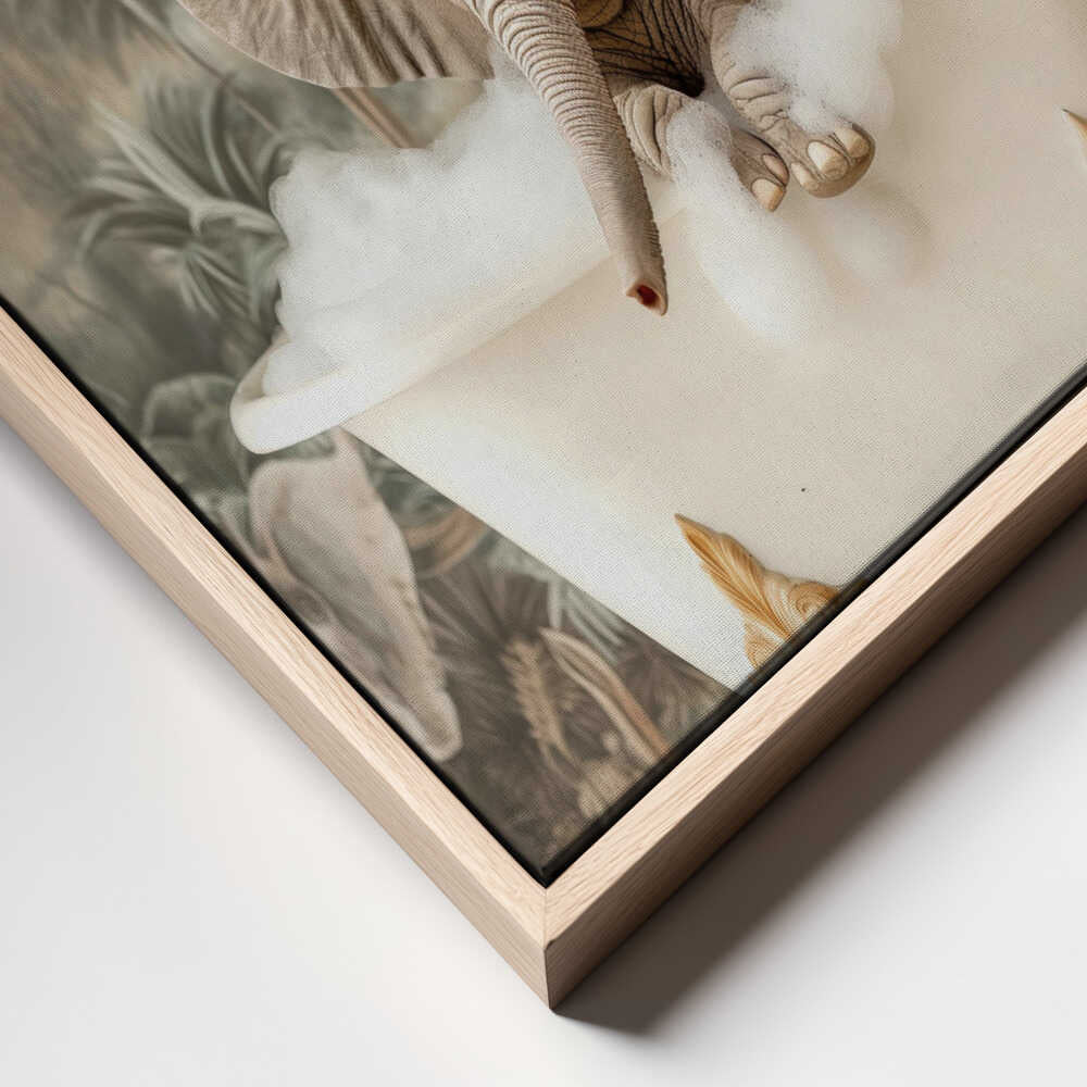 Elephant Bubble Delight Canvas Print Wall Art 1X3062986 - ART FEVER - Art Fever