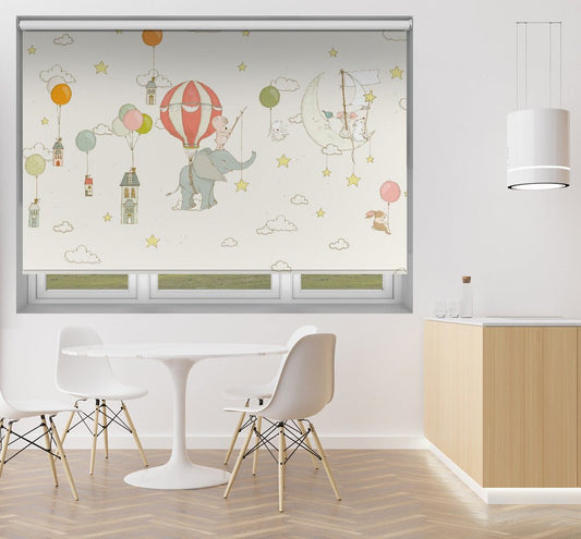 Elephant Dream Hot Air Balloons Printed Picture Photo Roller Blind - 1X2759472 - Art Fever - Art Fever