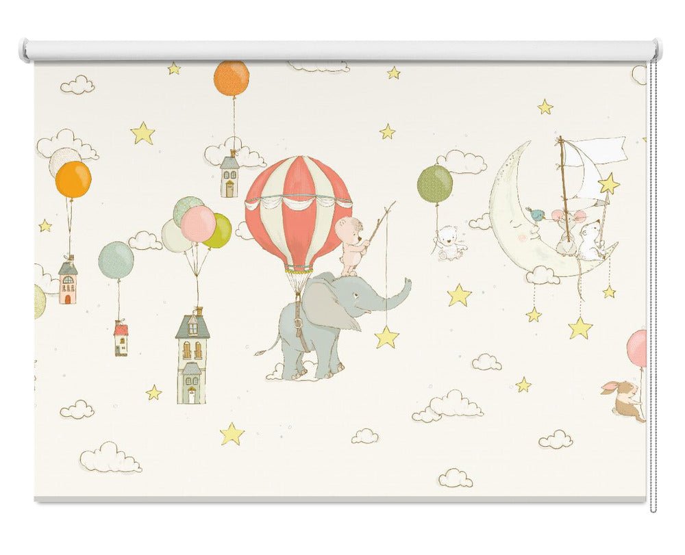 Elephant Dream Hot Air Balloons Printed Picture Photo Roller Blind - 1X2759472 - Art Fever - Art Fever