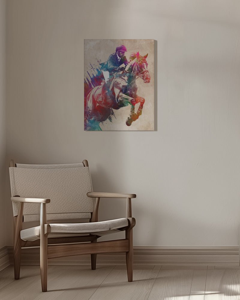 Equestrian Sport art Canvas Print Wall Art - ART FEVER - Art Fever