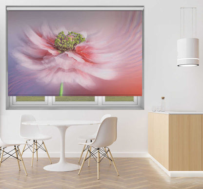 Ethereal Swirling Flower Printed Roller Blind - 1X13250557 - Art Fever - Art Fever