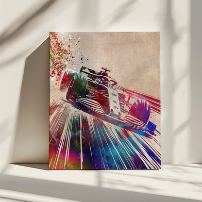 F1 Car Sport art Canvas Print Wall Art 2821217 - ART FEVER - Art Fever