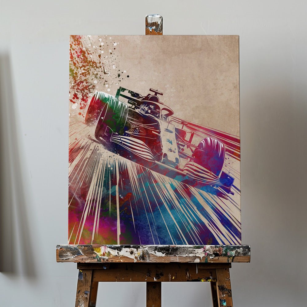 F1 Car Sport art Canvas Print Wall Art 2821217 - ART FEVER - Art Fever