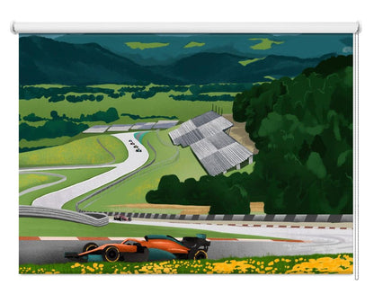 F1 Racetrack of Austria Printed Picture Photo Roller Blind - 1X2544257 - Art Fever - Art Fever