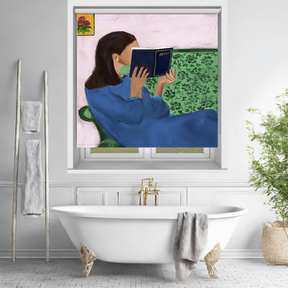 Quiet Reading Moment Printed Roller Blind - 1X3576284