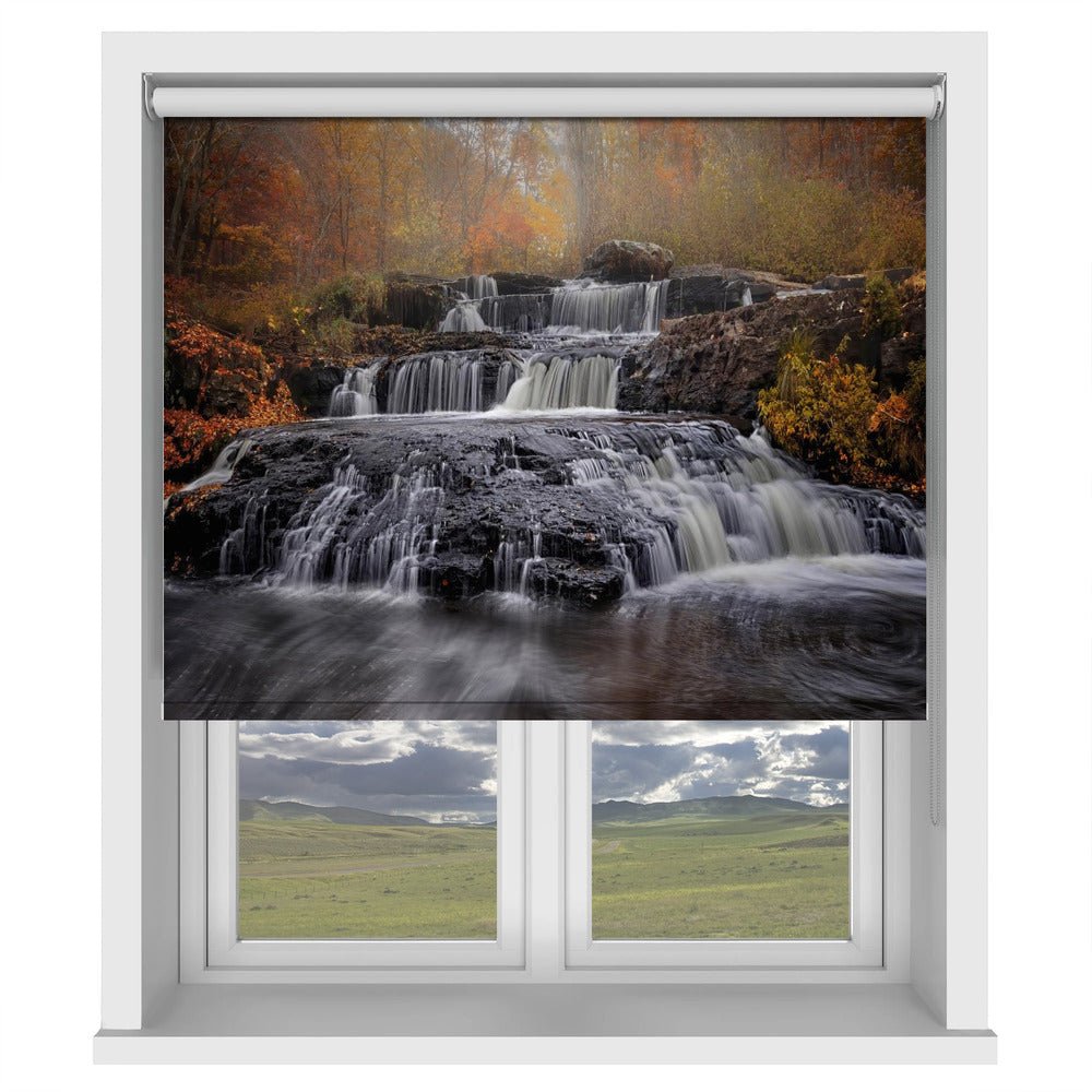 Fall of Fall Waterfall Printed Picture Photo Roller Blind - 1X2095185 - Art Fever - Art Fever