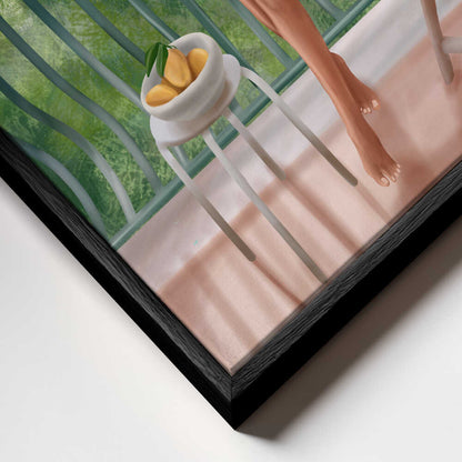 Italian Lemon Balcony  Canvas Print Wall Art 1X3194658